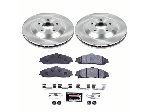 PowerStop Track Day Brake Rotor and Pad Kit; Front (97-04 Corvette C5)