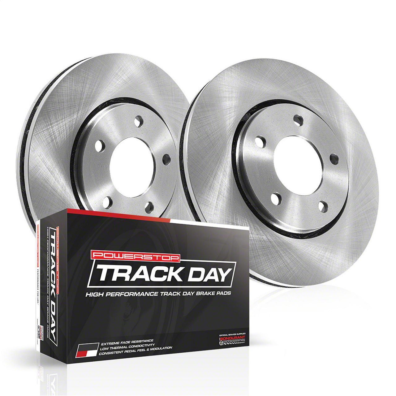 PowerStop Corvette Track Day Brake Rotor and Pad Kit; Front