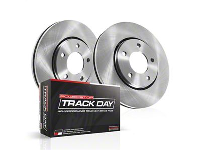 PowerStop Track Day Brake Rotor and Pad Kit; Front (05-09 Corvette C6 w/ Z51 Brake Package; 10-11 Corvette C6 Base w/ MagneRide; 12-13 Corvette C6 Base w/ Heavy Duty Brake Package)