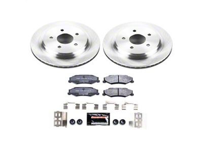 PowerStop Track Day Brake Rotor and Pad Kit; Rear (97-04 Corvette C5; 05-13 Corvette C6 Base w/ Standard Brake Package)