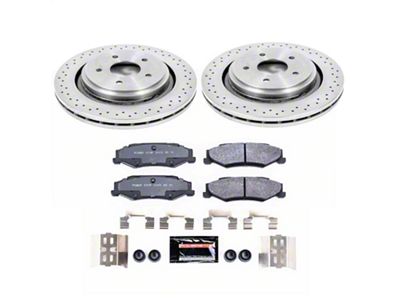 PowerStop Track Day Brake Rotor and Pad Kit; Rear (05-09 Corvette C6 w/ Z51 Brake Package; 10-11 Corvette C6 Base w/ MagneRide; 12-13 Corvette C6 Base w/ Heavy Duty Brake Package)