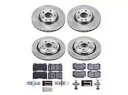 PowerStop Track Day Brake Rotor and Pad Kit; Front and Rear (17-19 Corvette C7 Stingray w/ Standard JL9 Brake Package)