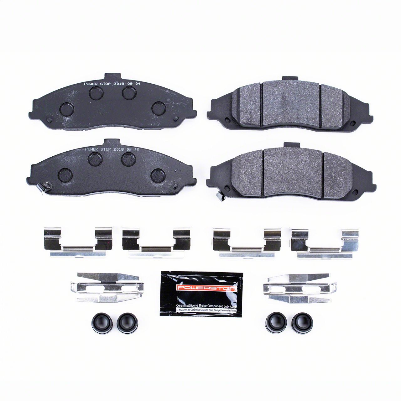 PowerStop Corvette Track Day CarbonFiber Metallic Brake Pads; Front