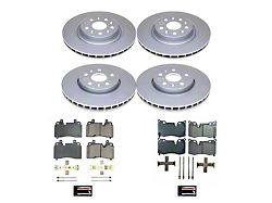 PowerStop Z17 Evolution Plus Brake Rotor and Pad Kit; Front and Rear (20-26 Corvette C8 Stingray w/o Z51 Brake Package)