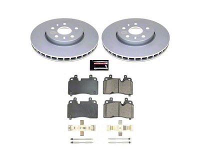 PowerStop Z17 Evolution Plus Brake Rotor and Pad Kit; Front (20-25 Corvette C8 Stingray w/o Z51 Brake Package)