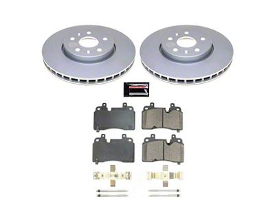 PowerStop Z17 Evolution Plus Brake Rotor and Pad Kit; Front (20-24 Corvette C8 Stingray w/o Z51 Brake Package)