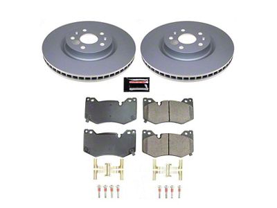 PowerStop Z17 Evolution Plus Brake Rotor and Pad Kit; Front (20-24 Corvette C8 Stingray w/ Z51 Brake Package)