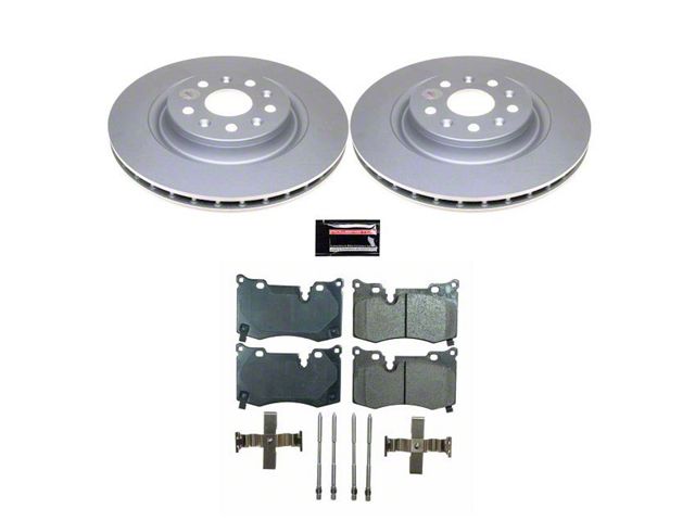 PowerStop Z17 Evolution Plus Brake Rotor and Pad Kit; Rear (20-24 Corvette C8 Stingray w/o Z51 Brake Package)