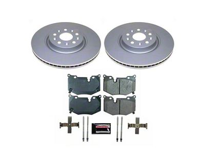 PowerStop Z17 Evolution Plus Brake Rotor and Pad Kit; Rear (20-24 Corvette C8 Stingray w/ Z51 Brake Package)