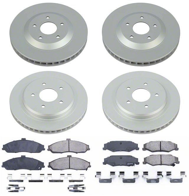 PowerStop Corvette Z17 Evolution Plus Brake Rotor and Pad Kit; Front