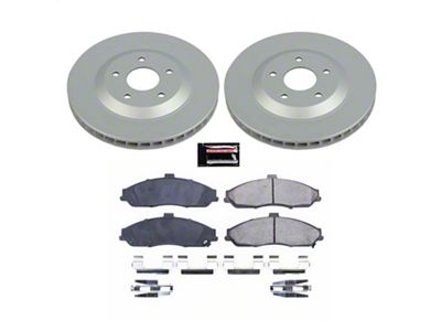 PowerStop Z17 Evolution Plus Brake Rotor and Pad Kit; Front (97-04 Corvette C5)