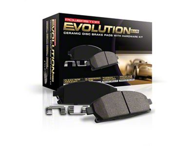 PowerStop Z17 Evolution Plus Clean Ride Ceramic Brake Pads; Front Pair (17-19 Corvette C7 Stingray w/ Standard JL9 Brake Package)