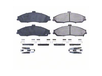 PowerStop Z17 Evolution Plus Clean Ride Ceramic Brake Pads; Front Pair (97-04 Corvette C5; 05-13 Corvette C6 Base)