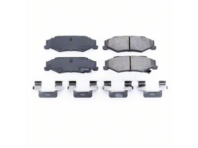 PowerStop Z17 Evolution Plus Clean Ride Ceramic Brake Pads; Rear Pair (97-04 Corvette C5; 05-13 Corvette C6 Base)