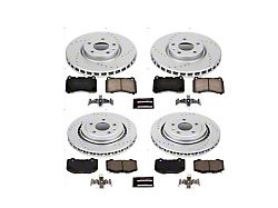 PowerStop Z23 Evolution Sport Brake Rotor and Pad Kit; Front and Rear (14-16 Corvette C7 Stingray w/ Standard JL9 Brake Package)