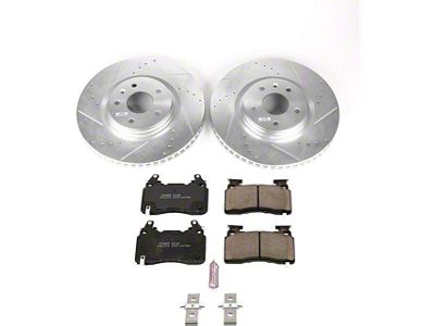 PowerStop Z23 Evolution Sport Brake Rotor and Pad Kit; Front (14-19 Corvette C7 Stingray w/ J55 Brake Package)