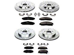 PowerStop Z23 Evolution Sport Brake Rotor and Pad Kit; Front and Rear (97-04 Corvette C5)