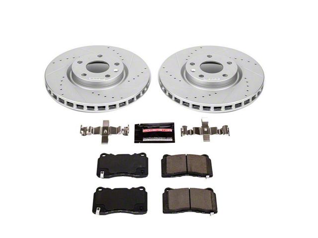 PowerStop Z23 Evolution Sport Brake Rotor and Pad Kit; Front (17-19 Corvette C7 Stingray w/ Standard JL9 Brake Package)