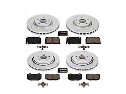 PowerStop Z23 Evolution Sport Brake Rotor and Pad Kit; Front and Rear (17-19 Corvette C7 Stingray w/ Standard JL9 Brake Package)