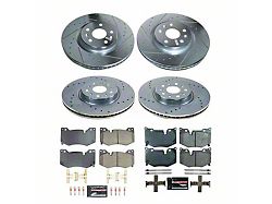 PowerStop Z23 Evolution Sport Brake Rotor and Pad Kit; Front and Rear (20-24 Corvette C8 Stingray w/ Z51 Brake Package)