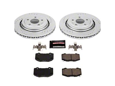 PowerStop Z23 Evolution Sport Brake Rotor and Pad Kit; Rear (14-19 Corvette C7 Stingray w/ Standard JL9 Brake Package)