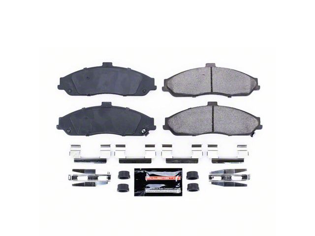 PowerStop Z23 Evolution Sport Carbon-Fiber Ceramic Brake Pads; Front Pair (97-04 Corvette C5; 05-13 Corvette C6 Base)