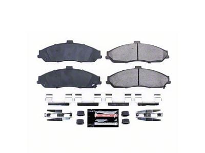 PowerStop Z23 Evolution Sport Carbon-Fiber Ceramic Brake Pads; Front Pair (97-04 Corvette C5; 05-13 Corvette C6 Base)