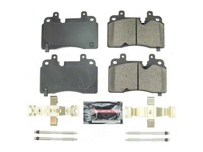 PowerStop Z23 Evolution Sport Carbon-Fiber Ceramic Brake Pads; Front Pair (20-25 Corvette C8 Stingray w/o Z51 Brake Package)