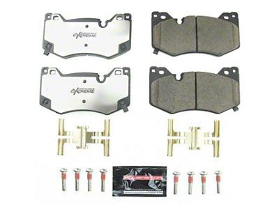 PowerStop Z26 Street Performance Carbon-Fiber Ceramic Brake Pads; Front Pair (20-25 Corvette C8 Stingray w/ Z51 Brake Package)