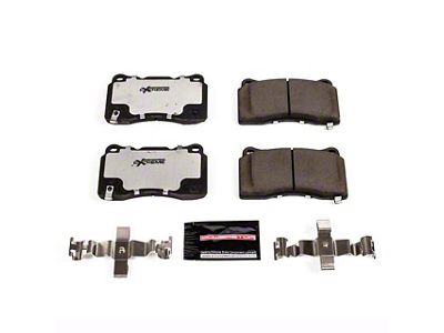 PowerStop Z26 Street Performance Carbon-Fiber Ceramic Brake Pads; Front Pair (17-19 Corvette C7 Stingray w/ Standard JL9 Brake Package)