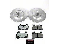 PowerStop Z26 Street Warrior Brake Rotor and Pad Kit; Front (14-19 Corvette C7 Stingray w/ J55 Brake Package)