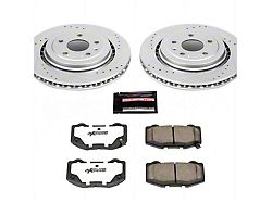 PowerStop Z26 Street Warrior Brake Rotor and Pad Kit; Rear (14-19 Corvette C7 Stingray w/ Standard JL9 Brake Package)