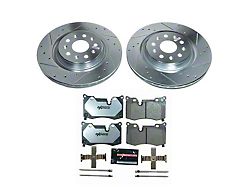 PowerStop Z26 Street Warrior Brake Rotor and Pad Kit; Rear (20-26 Corvette C8 Stingray w/o Z51 Brake Package)
