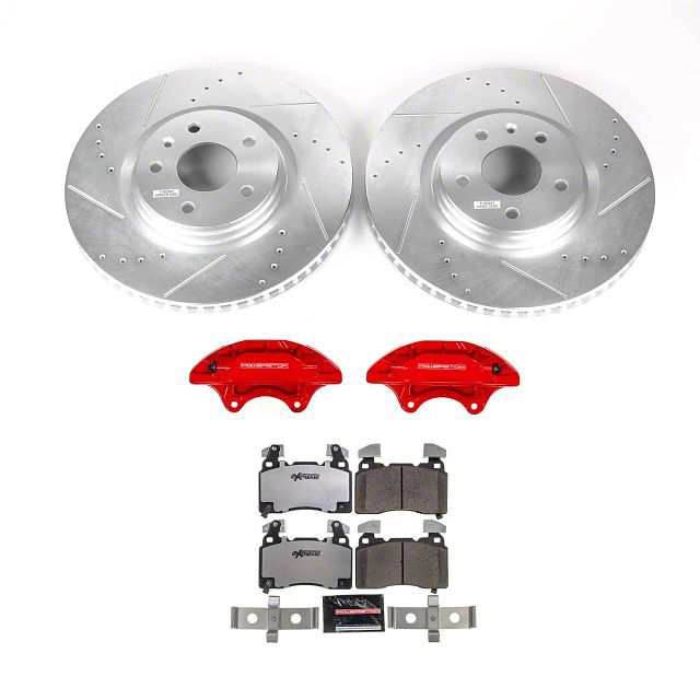PowerStop Corvette Z26 Street Warrior Brake Rotor, Pad and Caliper Kit