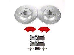 PowerStop Z26 Street Warrior Brake Rotor, Pad and Caliper Kit; Front (14-19 Corvette C7 Stingray w/ J55 Brake Package)