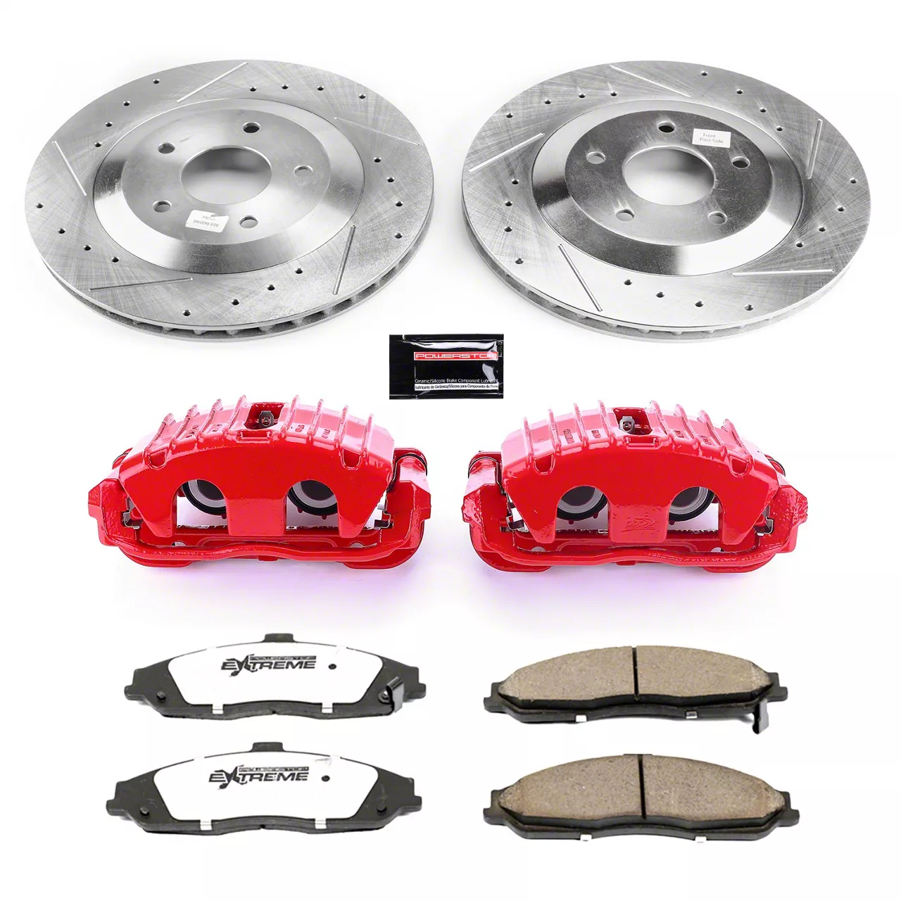 PowerStop Corvette Z26 Street Warrior Brake Rotor, Pad and Caliper Kit