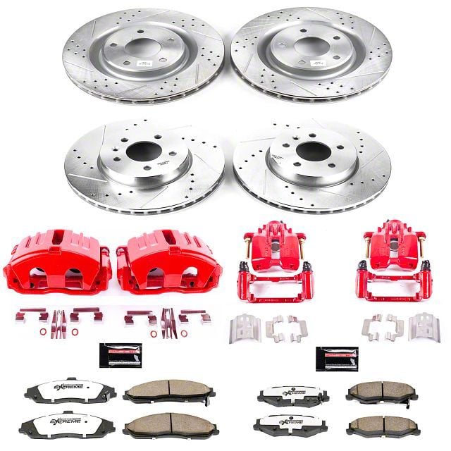 PowerStop Corvette Z26 Street Warrior Brake Rotor, Pad and Caliper Kit