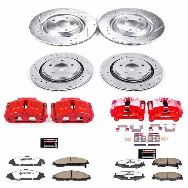 PowerStop Corvette Z26 Street Warrior Brake Rotor, Pad and Caliper Kit