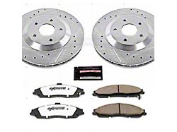 PowerStop Z26 Street Warrior Brake Rotor and Pad Kit; Front (97-04 Corvette C5)