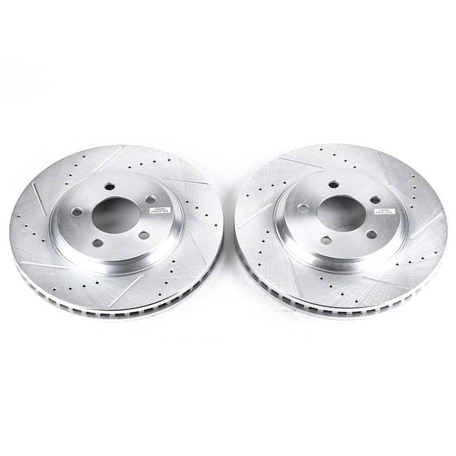 PowerStop Mustang Evolution Cross-Drilled and Slotted Rotors
