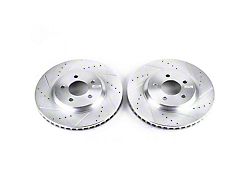 PowerStop Evolution Cross-Drilled and Slotted Rotors; Front Pair (05-10 Mustang GT; 11-14 Mustang V6)