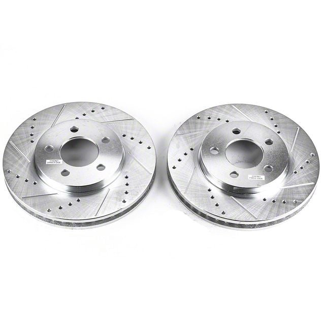 PowerStop Mustang Evolution Cross-Drilled and Slotted Rotors