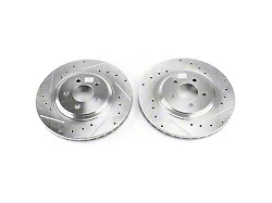 PowerStop Evolution Cross-Drilled and Slotted Rotors; Front Pair (94-04 Mustang Cobra, Bullitt, Mach 1)