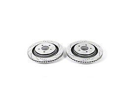 PowerStop Evolution Cross-Drilled and Slotted Rotors; Rear Pair (15-23 Mustang GT, EcoBoost w/ Performance Pack)