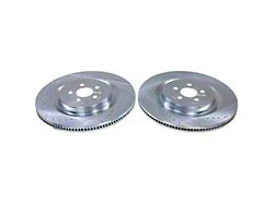 PowerStop Evolution Cross-Drilled and Slotted Rotors; Front Pair (21-26 Mustang Mach-E GT w/ Performance Pack)