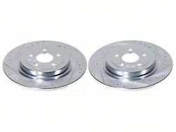 PowerStop Evolution Cross-Drilled and Slotted Rotors; Rear Pair (21-25 Mustang Mach-E)