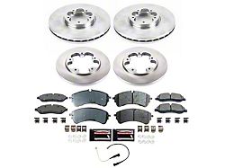 PowerStop Z17 Evolution Plus Brake Rotor and Pad Kit; Front and Rear (21-25 Mustang Mach-E, Excluding GT)