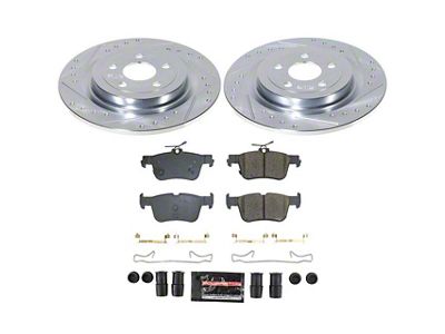 PowerStop Z23 Evolution Sport Brake Rotor and Pad Kit; Rear (21-25 Mustang Mach-E)
