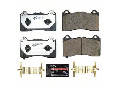PowerStop Z26 Street Performance Carbon-Fiber Ceramic Brake Pads; Front Pair (21-25 Mustang Mach-E, Excluding GT)