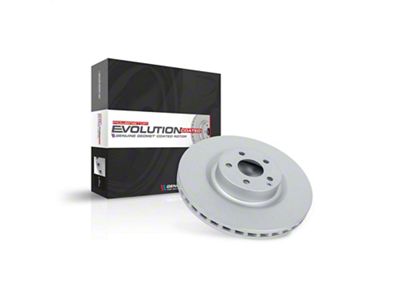 PowerStop Evolution Coated Rotor; Front (21-23 Mustang GT w/o Performance Pack, EcoBoost w/ Performance Pack)